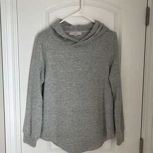 LOFT Gray Pullover Sweatshirt Size M